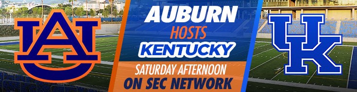 Auburn Hosts Kentucky Saturday Afternoon on SEC Network
