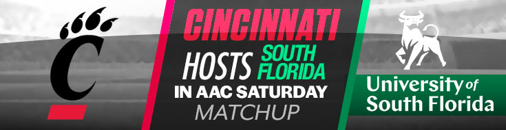 Cincinnati Hosts South Florida in AAC Saturday Matchup