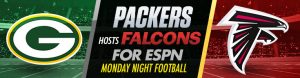 Packers Host Falcons for ESPN Monday Night Football