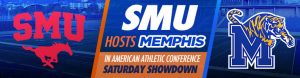 SMU Hosts Memphis in American Athletic Conference Saturday Showdown