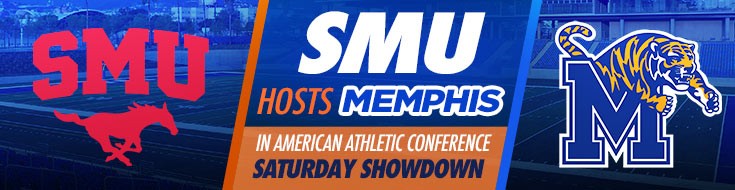SMU Hosts Memphis in American Athletic Conference Saturday Showdown