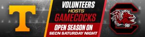 Volunteers and Gamecocks Open Season on SECN Saturday Night
