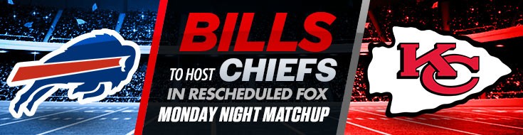 Bill to Host Chiefs in Rescheduled FOX Monday Night Matchup