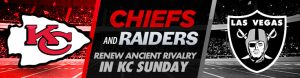 Chiefs and Raiders Renew Ancient Rivalry in KC Sunday