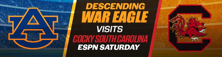 Descending War Eagle Visits Cocky South Carolina ESPN Saturday