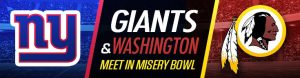 Giants and Washington Meet in Misery Bowl
