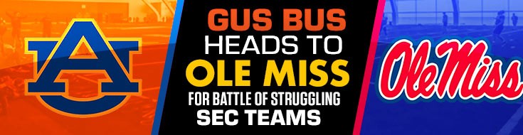 Gus Bus Heads to Ole Miss for Battle of Struggling SEC Teams