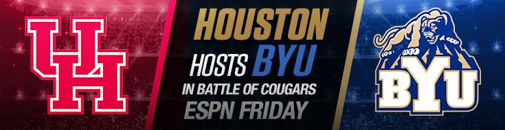 Houston Hosts BYU in Battle of Cougars ESPN Friday