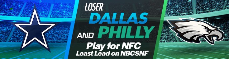 Losers Dallas and Philly Play for NFC Least Lead on NBCSNF