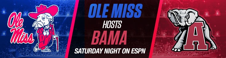 Ole Miss Hosts Bama Saturday Night on ESPN