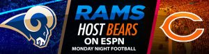 Rams Host Bears on ESPN Monday Night Football
