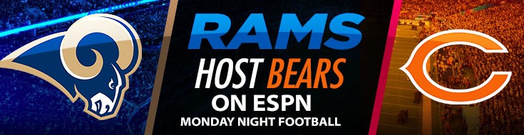 Rams Host Bears on ESPN Monday Night Football