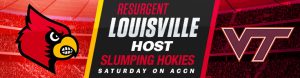 Resurgent Louisville Hosts Slumping Hokies Saturday on ACCN