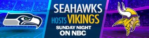 Seahawks Host Vikings Sunday Night on NBC