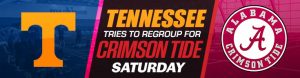Tennessee Tries to Regroup for Crimson Tide Saturday