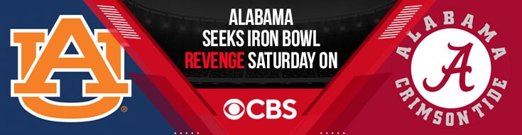 Alabama Seeks Iron Bowl Revenge Saturday on CBS