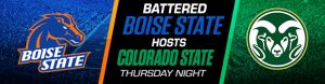 Battered Boise State Hosts Colorado State Thursday Night
