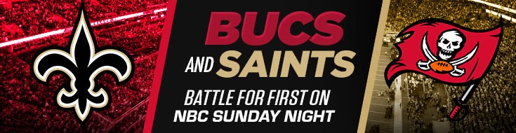 Bucs and Saints Battle for First on NBC Sunday Night