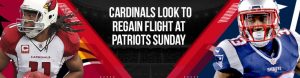 Cardinals Look to Regain Flight at Patriots Sunday in NFL Week 12 Betting Lines and Analysis!