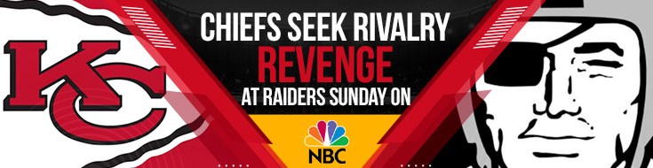 Chiefs Seek Rivalry Revenge at Raiders Sunday on NBC