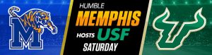 Humbled Memphis Hosts USF Saturday