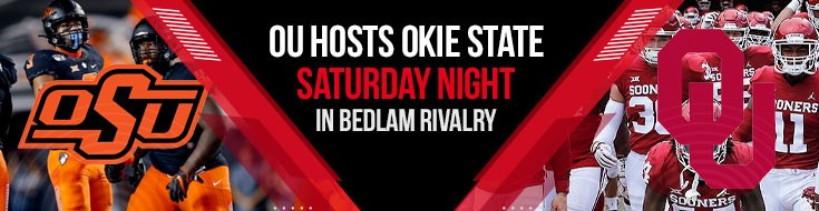 OU Hosts Okie State Saturday Night in Bedlam Rivalry