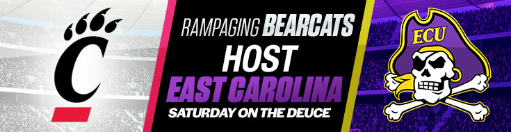 Rampaging Bearcats Host East Carolina Saturday on the Deuce
