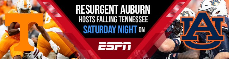 Resurgent Auburn Hosts Falling Tennessee Saturday Night on ESPN
