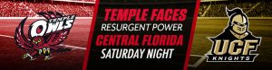 Temple Faces Resurgent Power Central Florida Saturday Night