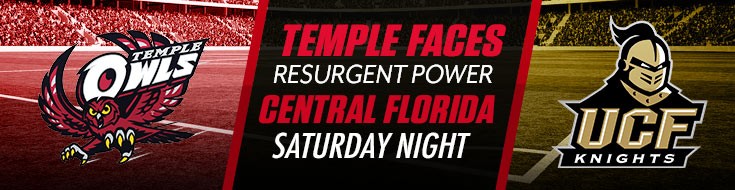 Temple Faces Resurgent Power Central Florida Saturday Night