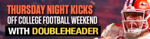 Thursday Night Kicks Off College Football Weekend with Doubleheader