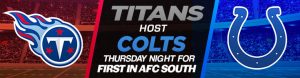 Titans Host Colts Thursday Night for First in AFC South