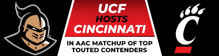 UCF Hosts Cincinnati In AAC Matchup of Top Touted Contenders