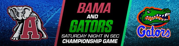 Bama and Gators Saturday Night in SEC Championship Game