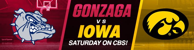 Gonzaga Bulldogs vs. Iowa Hawkeyes NCAA Betting Saturday on CBS