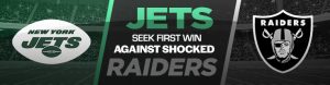 Jets Seek First Win Against Shocked Raiders