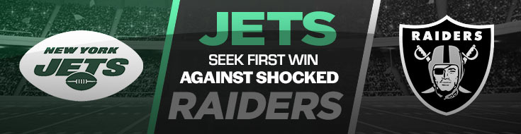 Jets Seek First Win Against Shocked Raiders