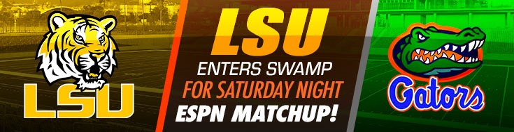 LSU Tigers vs Florida Gators NCAAF Betting Night ESPN Matchup