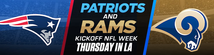 New England Patriots vs. Los Angeles Rams Kickoff NFL Week Thursday