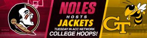 Noles Host Jackets Tuesday in ACC Network College Hoops!