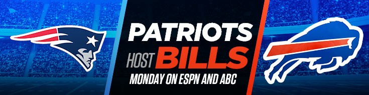 Patriots Host Bills Monday on ESPN and ABC