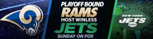 Playoff Bound Rams Host Winless Jets Sunday on FOX