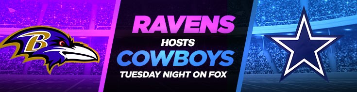 Ravens Host Cowboys Tuesday Night on FOX
