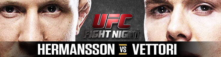 UFC Fight Night Hermansson vs. Vettori Saturday!