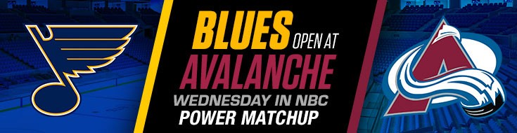 Blues Open at Avalanche Wednesday in NBC Power Matchup
