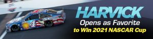 Harvick Opens as Favorite to Win 2021 NASCAR Cup