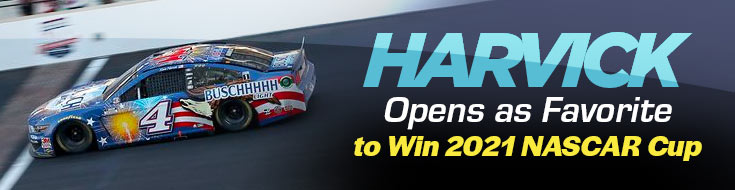 Harvick Opens as Favorite to Win 2021 NASCAR Cup