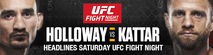 Holloway vs. Kattar Main Card Headlines Saturday in UFC Fight Night
