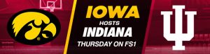 Iowa Hosts Indiana Thursday on FS1