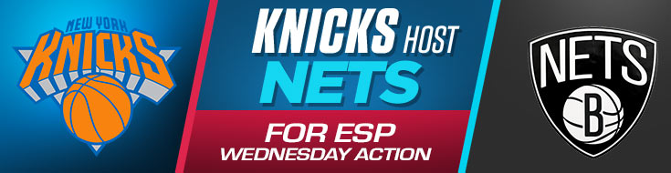 Knicks Host Nets for ESPN Wednesday Action